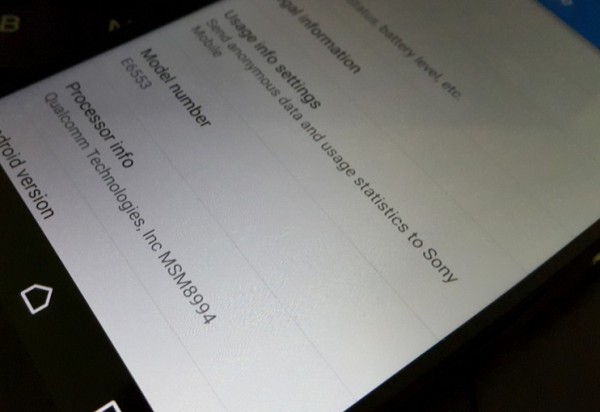 Sony Xperia Z4: новые «шпионские» фото