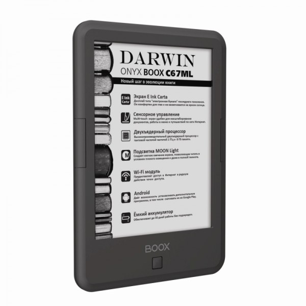 ONYX BOOX C67ML Darwin: 6-дюймовая «читалка» с экраном E Ink Carta
