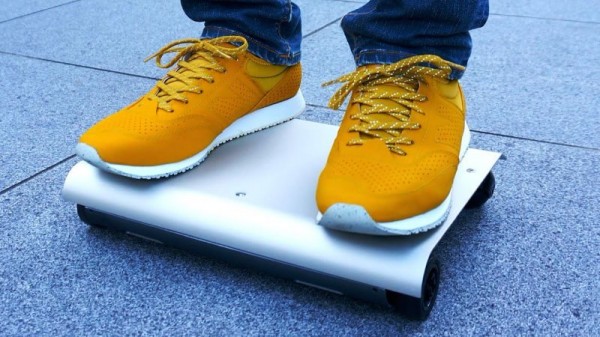 WalkCar — электрический скейтборд в форме ноутбука