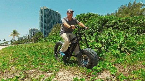 Xterrain500 — электрический велосипед с широким колесом