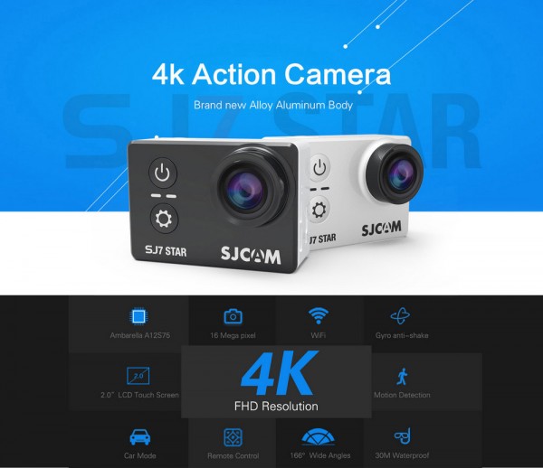 SJCAM SJ7 STAR: спортивная камера с поддержкой 4K
