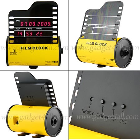 Roll Film Clock — ретро-часы для фанатов фотографии