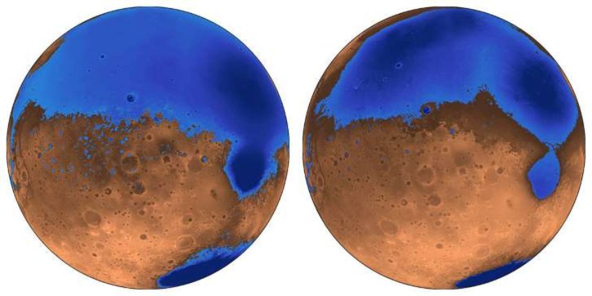 Океаны на Марсе образовались раньше, чем считалось ранее